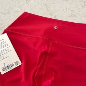 Lululemon wunderunder red. NWT.